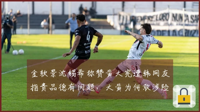 金软景沈锡希称赞黄大宪遭韩网友指责品德有问题，大黄为何敢涉险？